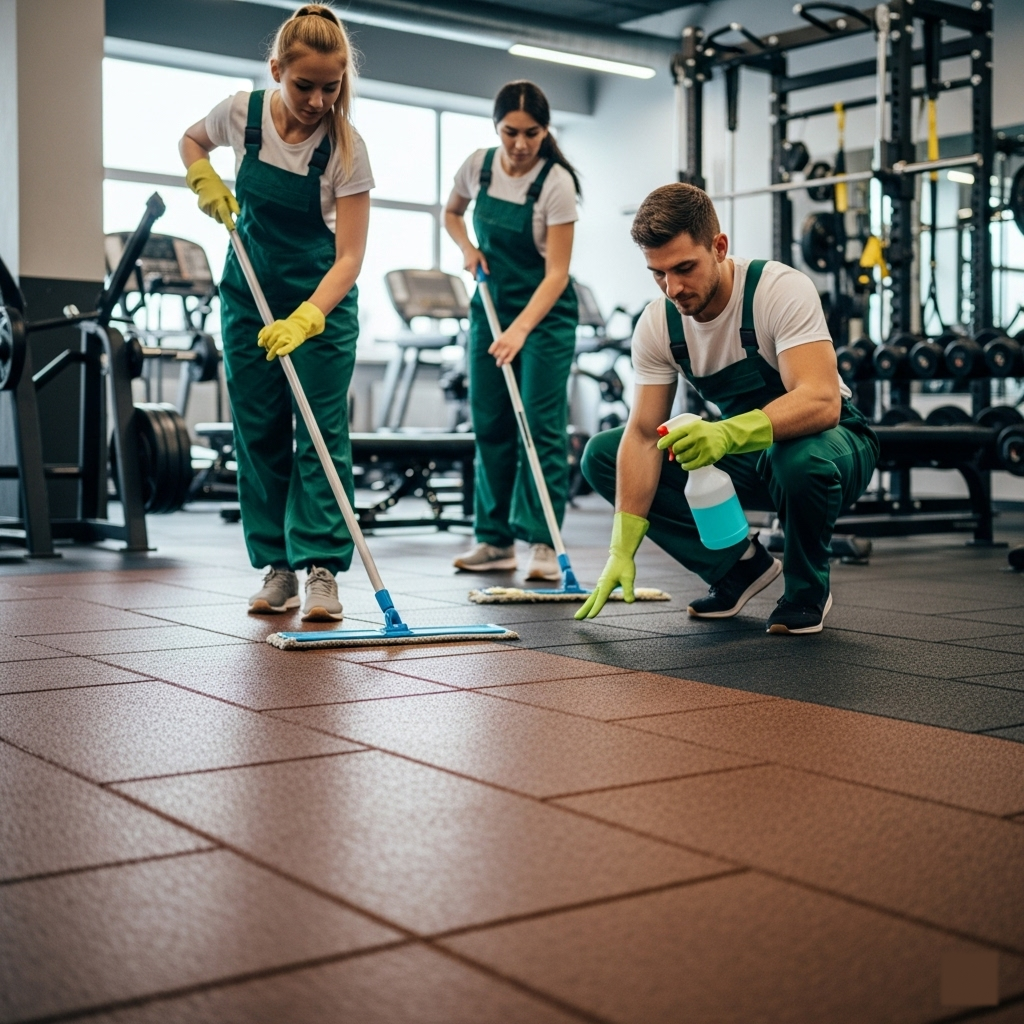 Sweaty gym equipment
