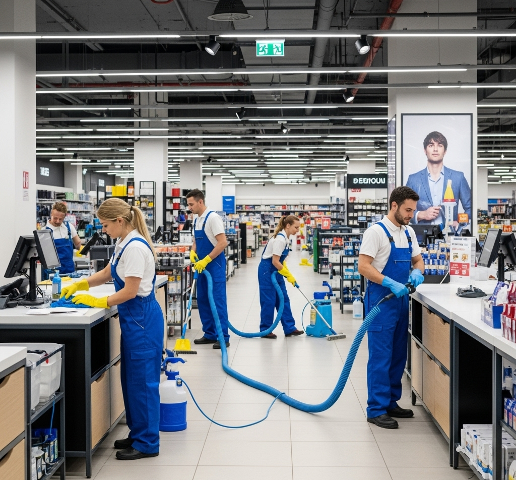 Retail carpet cleaning technician